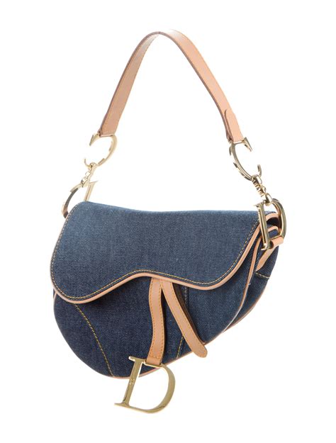 christian dior saddle bag denim|Christian Dior saddle bag price.